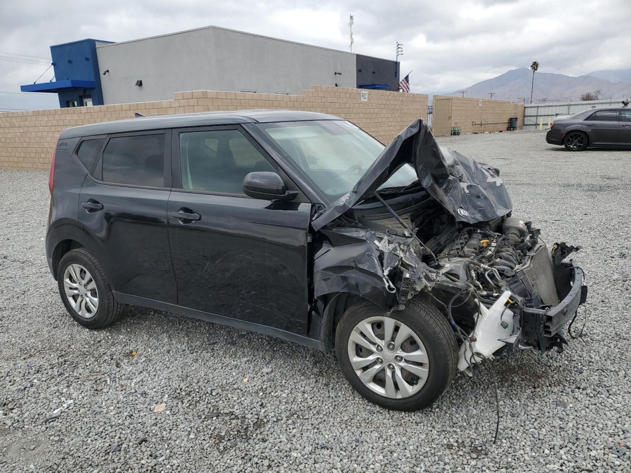 2020 KIA Soul VIN KNDJ23AUXL7052054 Copart auction photo, front end / side damage thumbnail 4