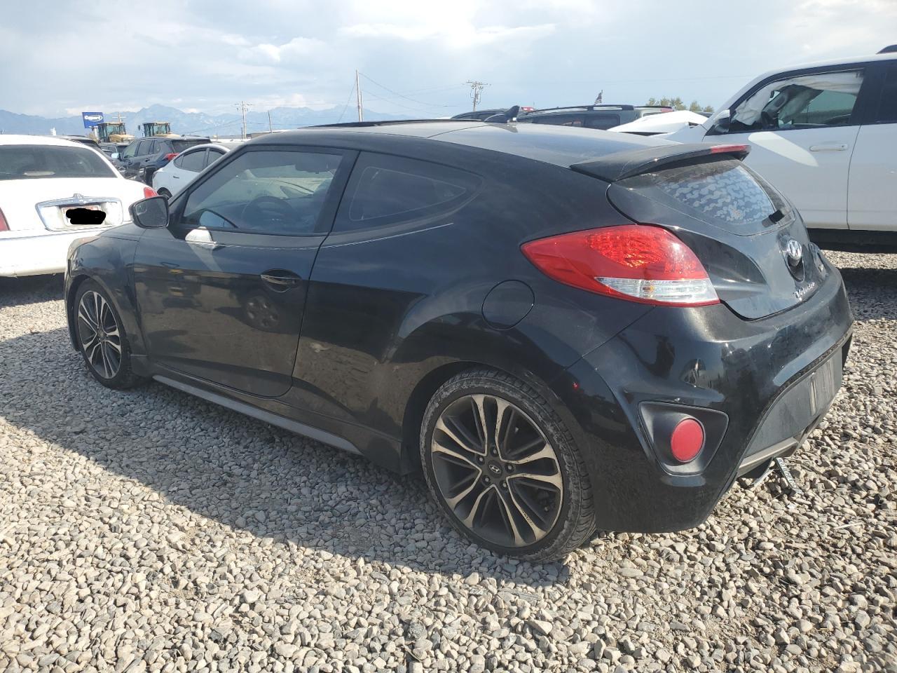2016 Hyundai Veloster VIN KMHTC6AE6GU291118 Copart auction photo, all over damage thumbnail 2