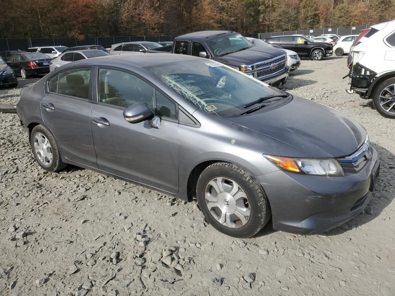 2012 Honda Civic VIN JHMFB4F21CS002352 Copart auction photo, rear end damage thumbnail 4