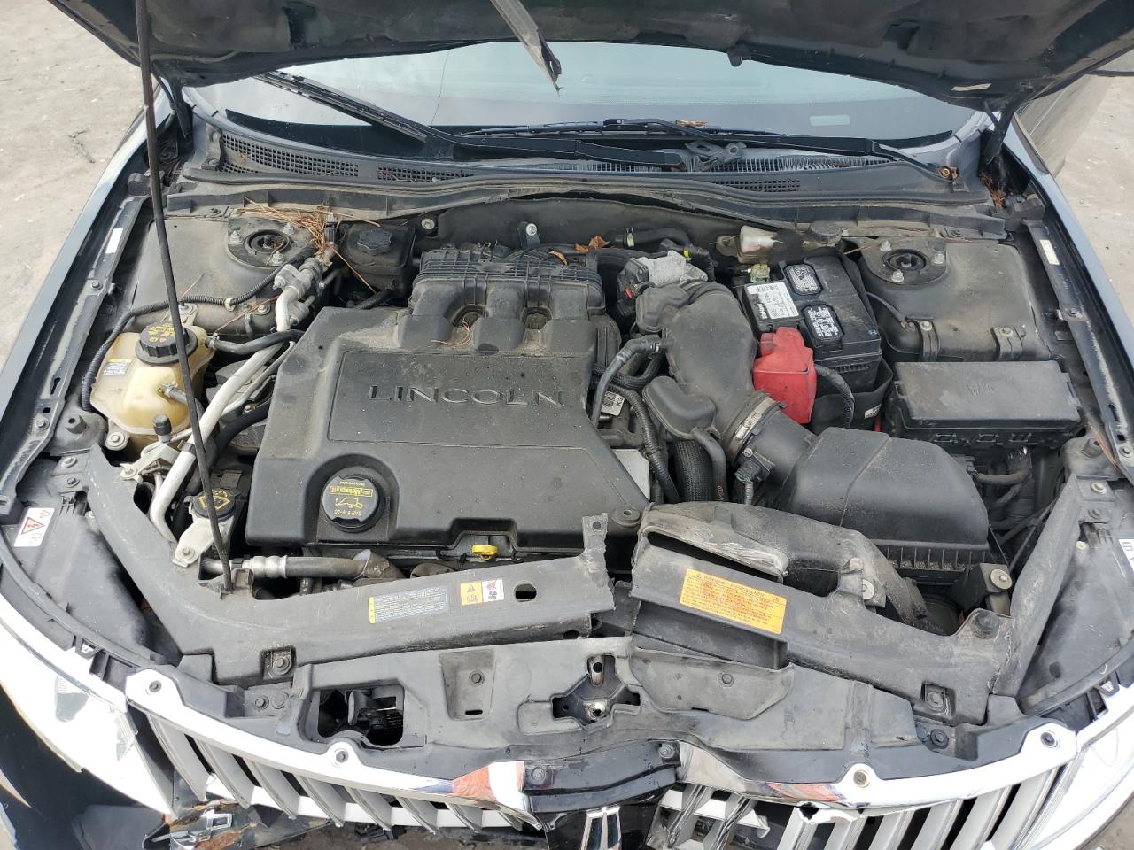 2011 Lincoln MKZ VIN 3LNHL2GC7BR763718 Copart auction photo, front end / side damage thumbnail 11