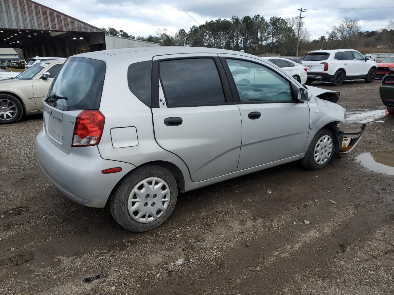 2007 Chevrolet Aveo VIN KL1TD66627B697516 Copart auction photo, front end damage thumbnail 3