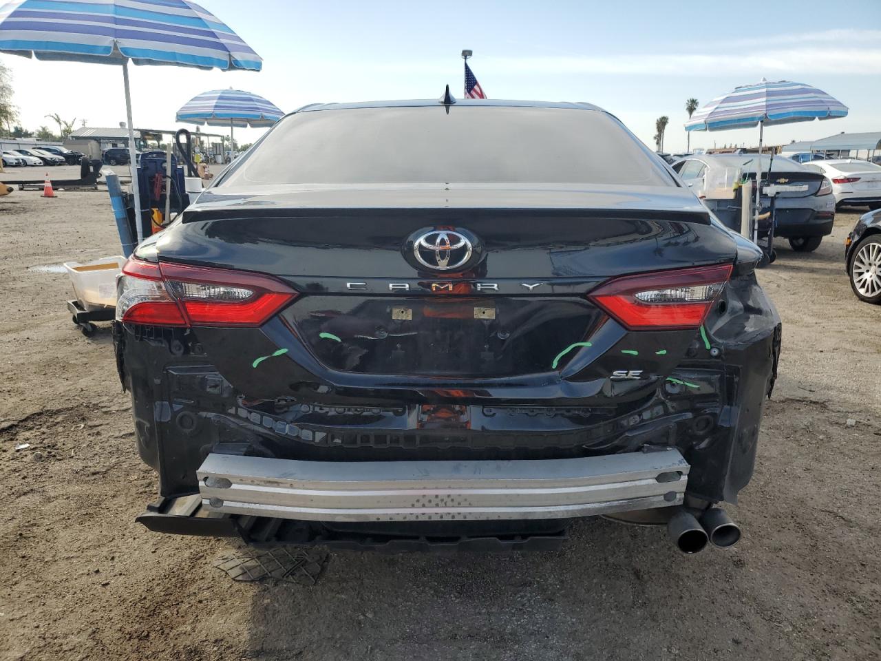 2021 Toyota Camry VIN 4T1G11AK1MU609271 Copart auction photo, rear end damage thumbnail 6