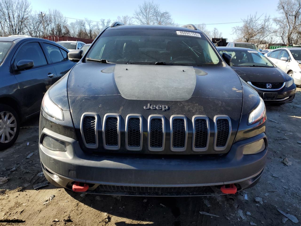 2015 Jeep Cherokee VIN 1C4PJMBS3FW572056 Copart auction photo, side damage thumbnail 5