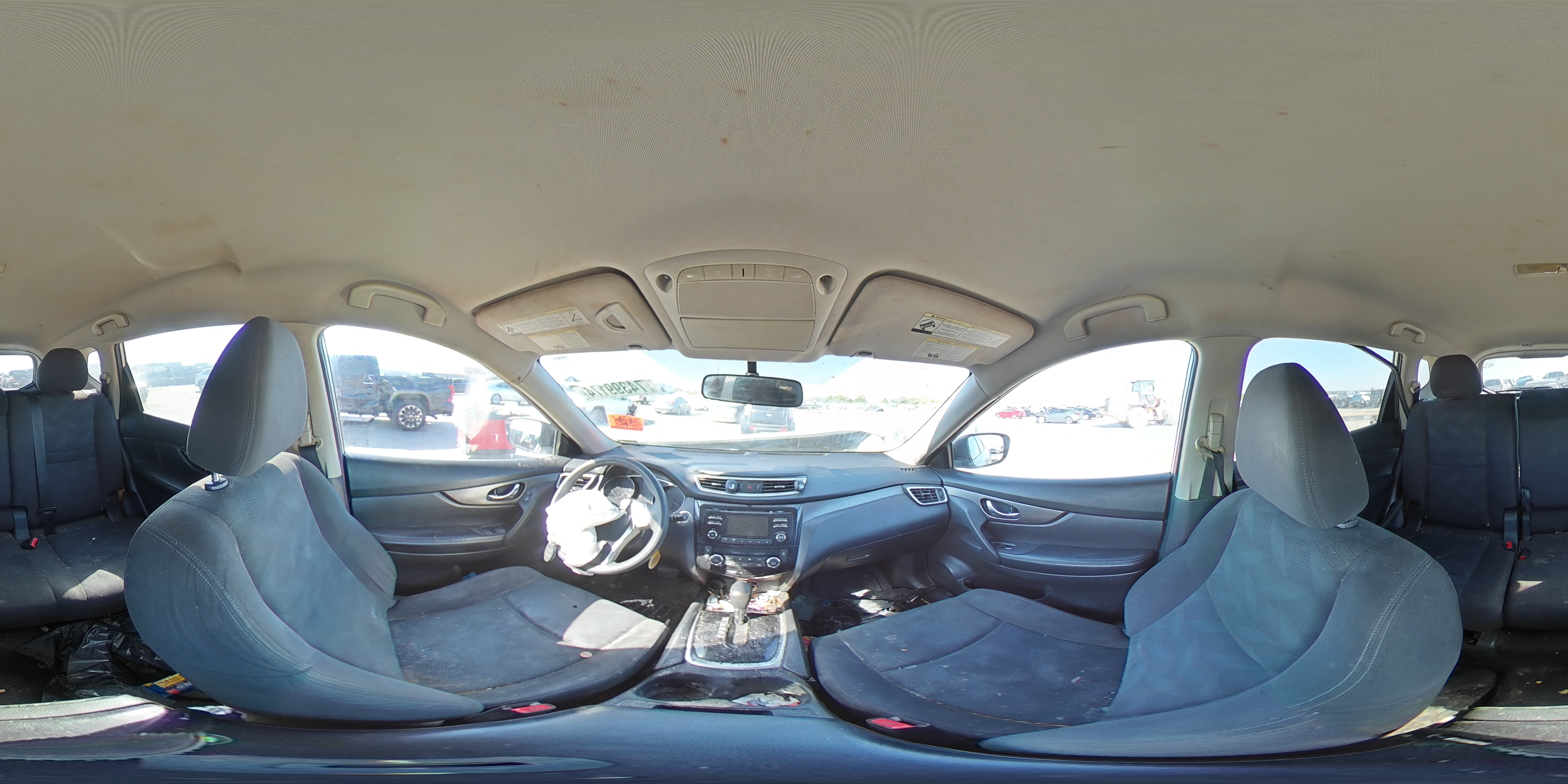 2015 Nissan Rogue VIN KNMAT2MT9FP561387 Copart auction photo, front end damage thumbnail 14