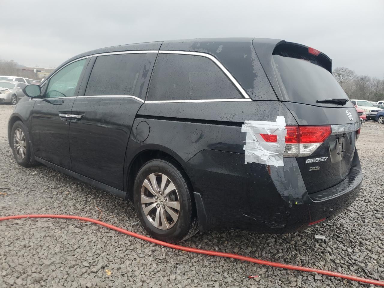 2014 Honda Odyssey VIN 5FNRL5H48EB067327 Copart auction photo, front end / rear end damage thumbnail 2