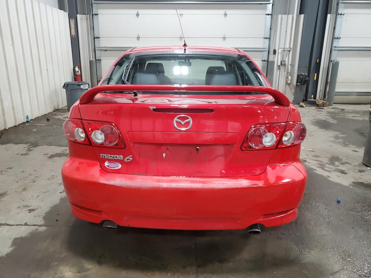 2004 Mazda 6 VIN 1YVFP84C145N57558 Copart auction photo, side / front end damage thumbnail 6