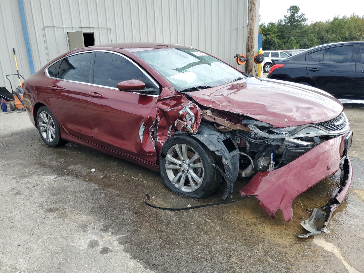2015 Chrysler 200 VIN 1C3CCCAB8FN658137 Copart auction photo, all over damage thumbnail 4