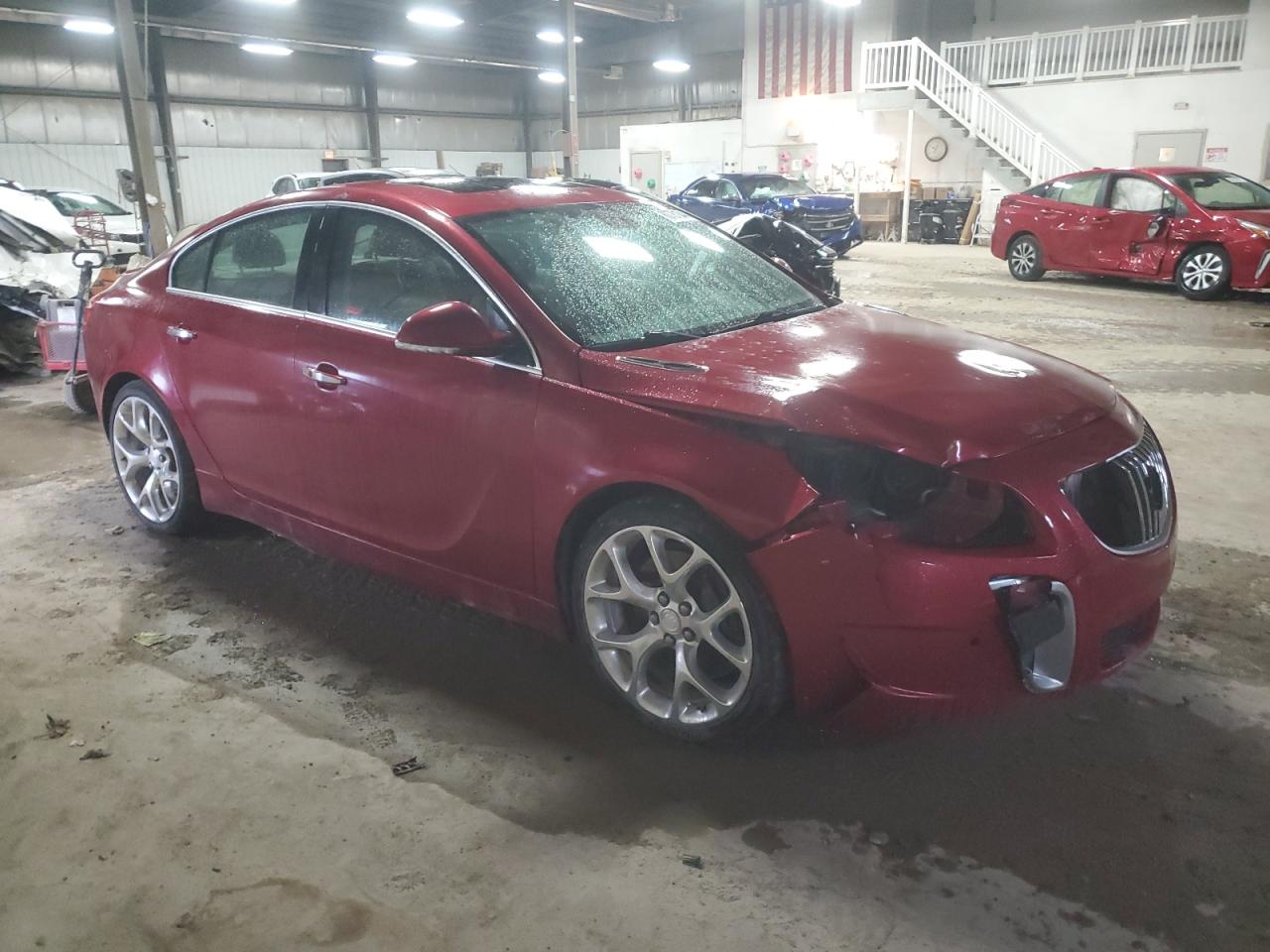 2012 Buick Regal VIN 2G4GV5GVXC9207077 Copart auction photo, front end / minor dent/scratches damage thumbnail 4