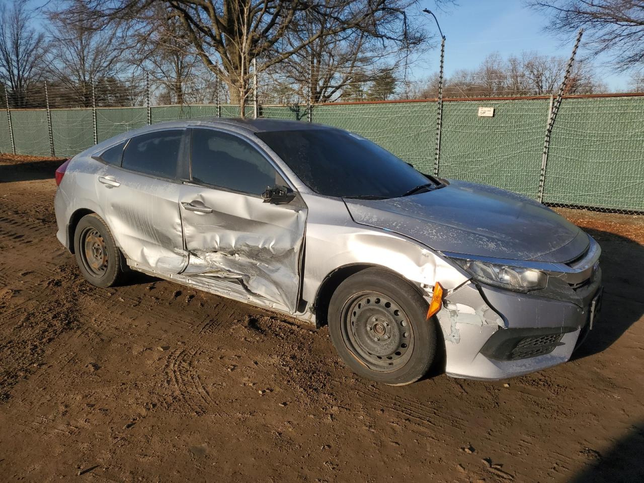 2018 Honda Civic VIN 2HGFC2F52JH535605 Copart auction photo, all over / side damage thumbnail 4