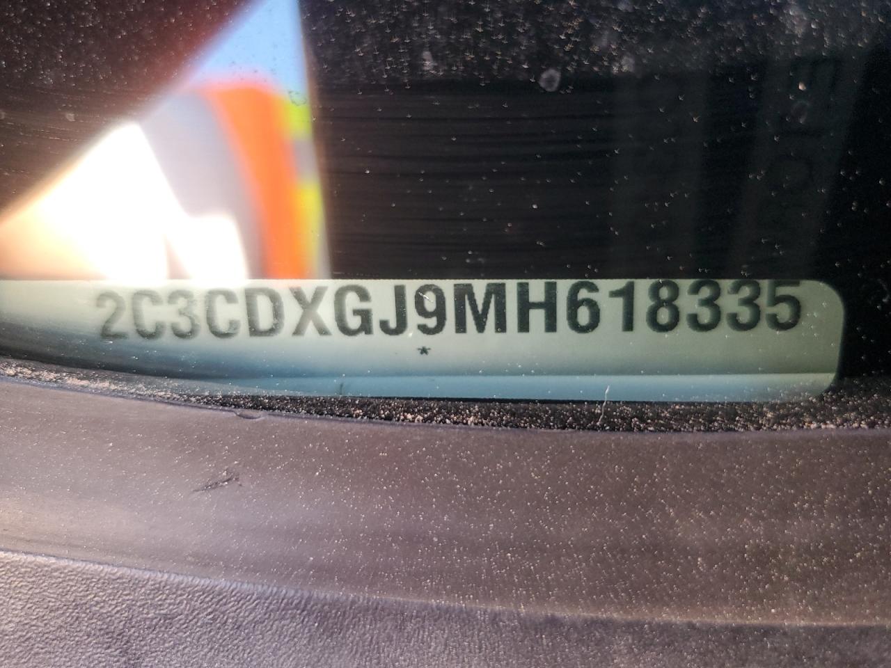2021 Dodge Charger VIN 2C3CDXGJ9MH618335 Copart auction photo, front end / side damage thumbnail 13