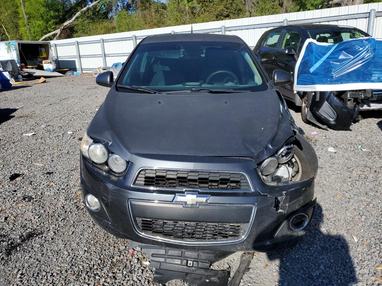 2012 Chevrolet Sonic VIN 1G1JC5SH4C4194260 Copart auction photo, front end / undercarriage damage thumbnail 5