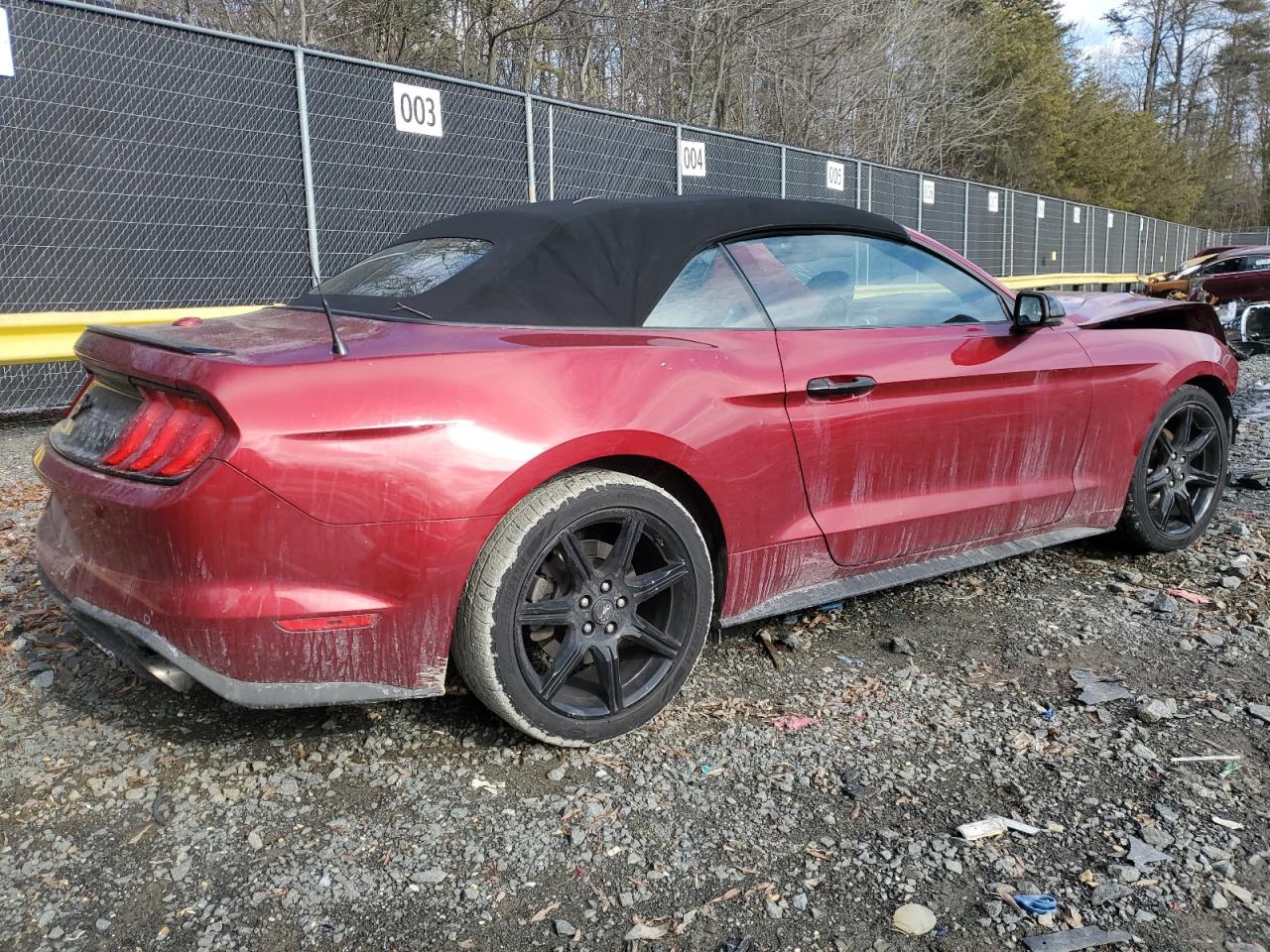 2019 Ford Mustang VIN 1FATP8UH2K5187647 Copart auction photo, front end damage thumbnail 3