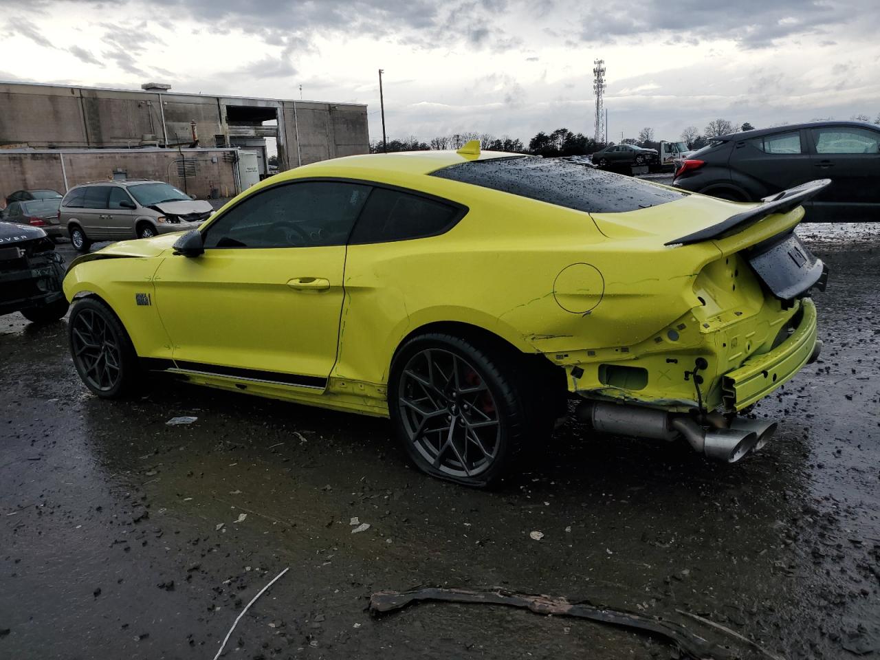 2021 Ford Mustang VIN 1FA6P8R09M5552053 Copart auction photo, rear end / front end damage thumbnail 2