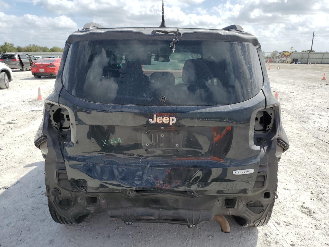 2016 Jeep Renegade VIN ZACCJABT0GPE33300 Copart auction photo, rear end damage thumbnail 6