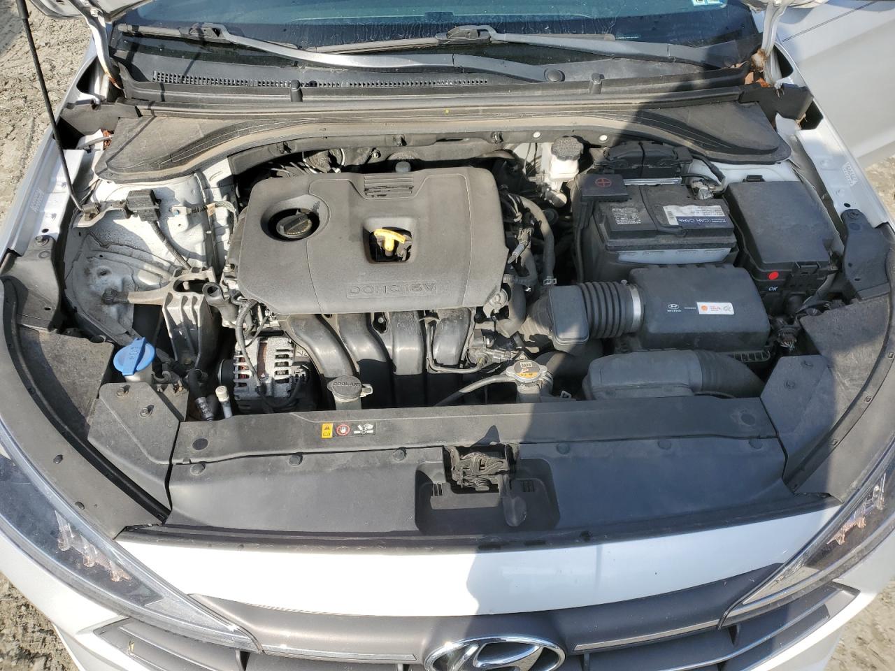 2019 Hyundai Elantra VIN KMHD84LF5KU812953 Copart auction photo, vandalism damage thumbnail 11