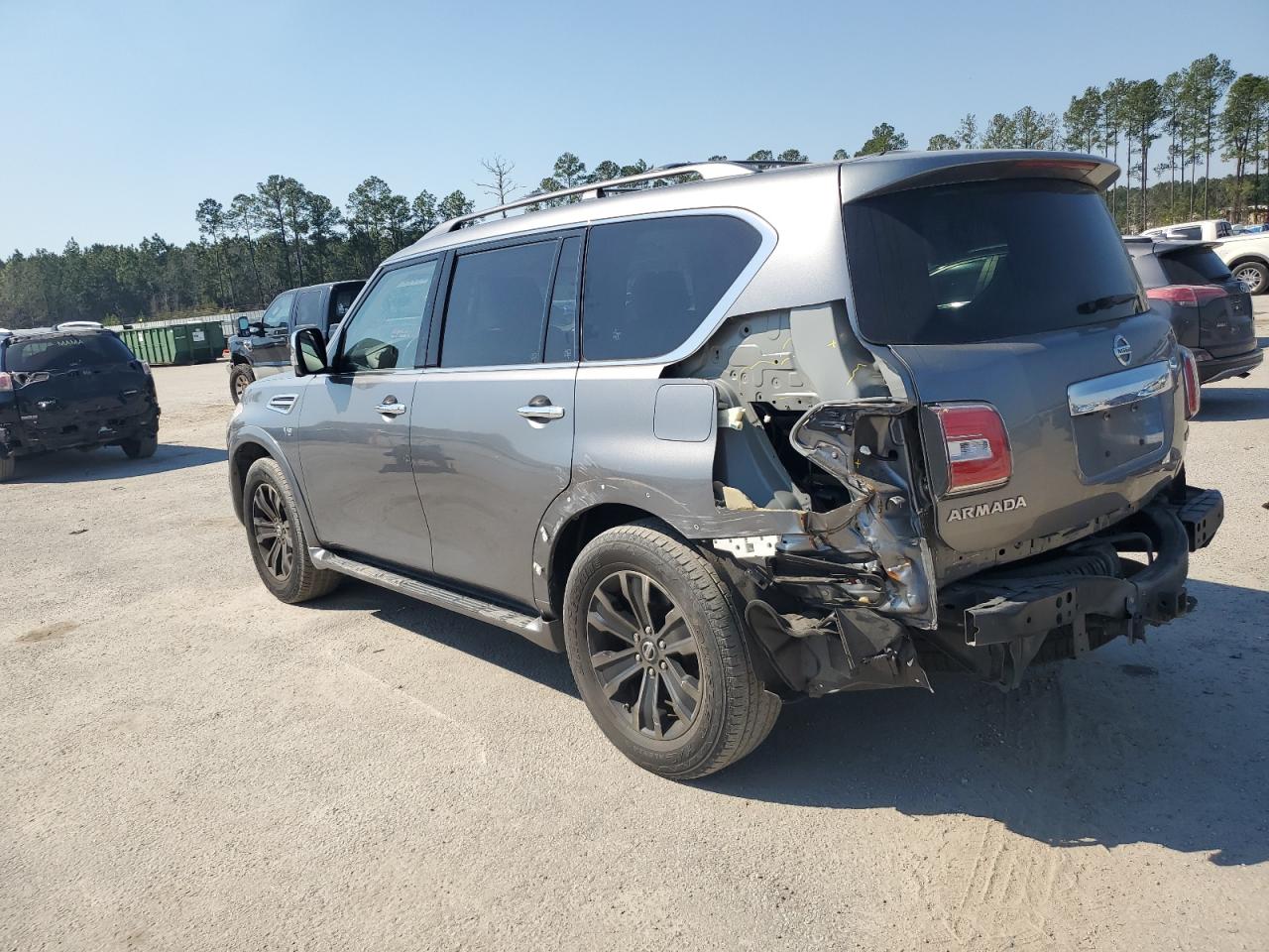 2017 Nissan Armada VIN JN8AY2NE2H9707853 Copart auction photo, rear end damage thumbnail 2