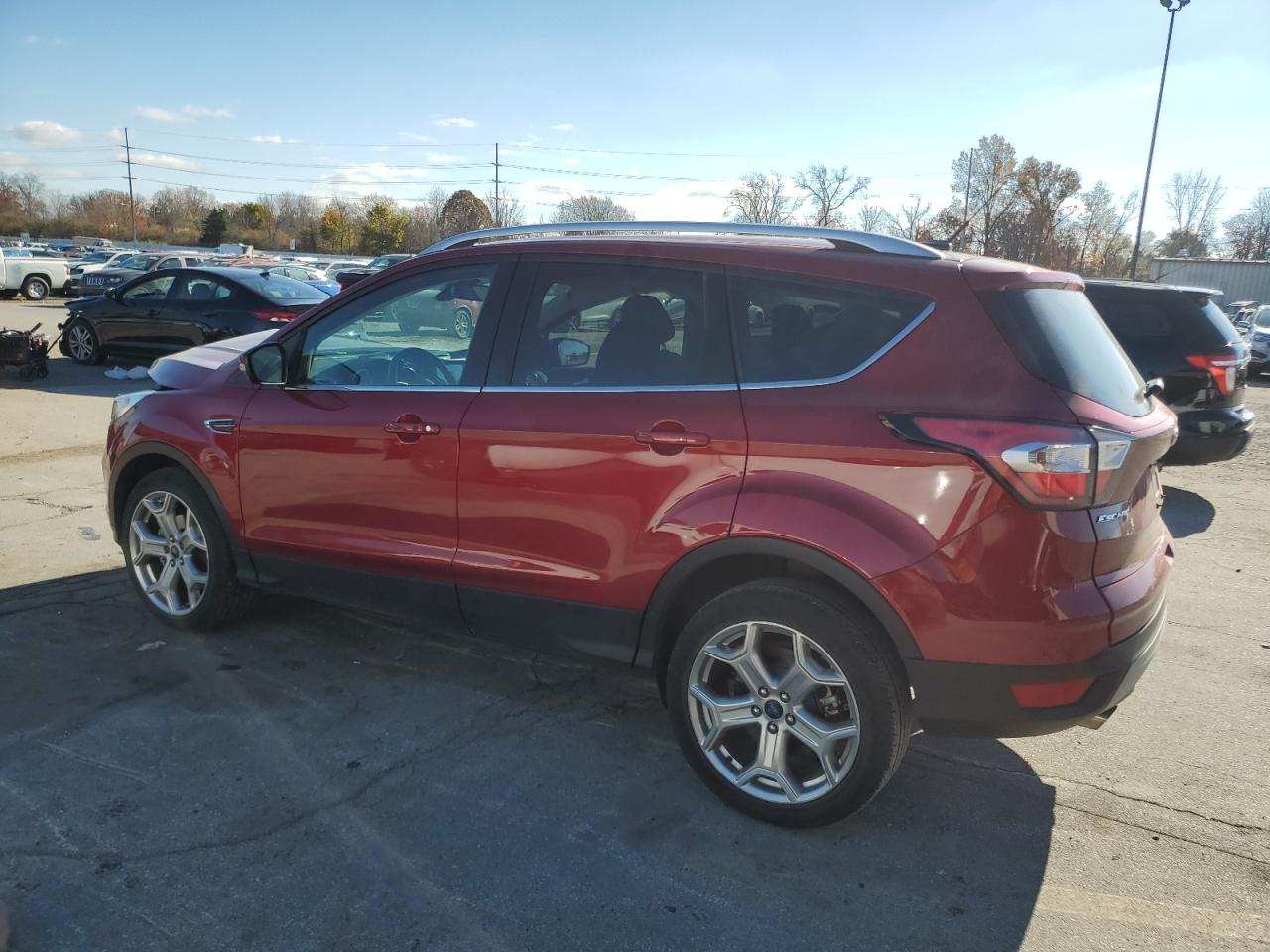 2017 Ford Escape VIN 1FMCU0JD0HUC22377 Copart auction photo, front end / side damage thumbnail 2