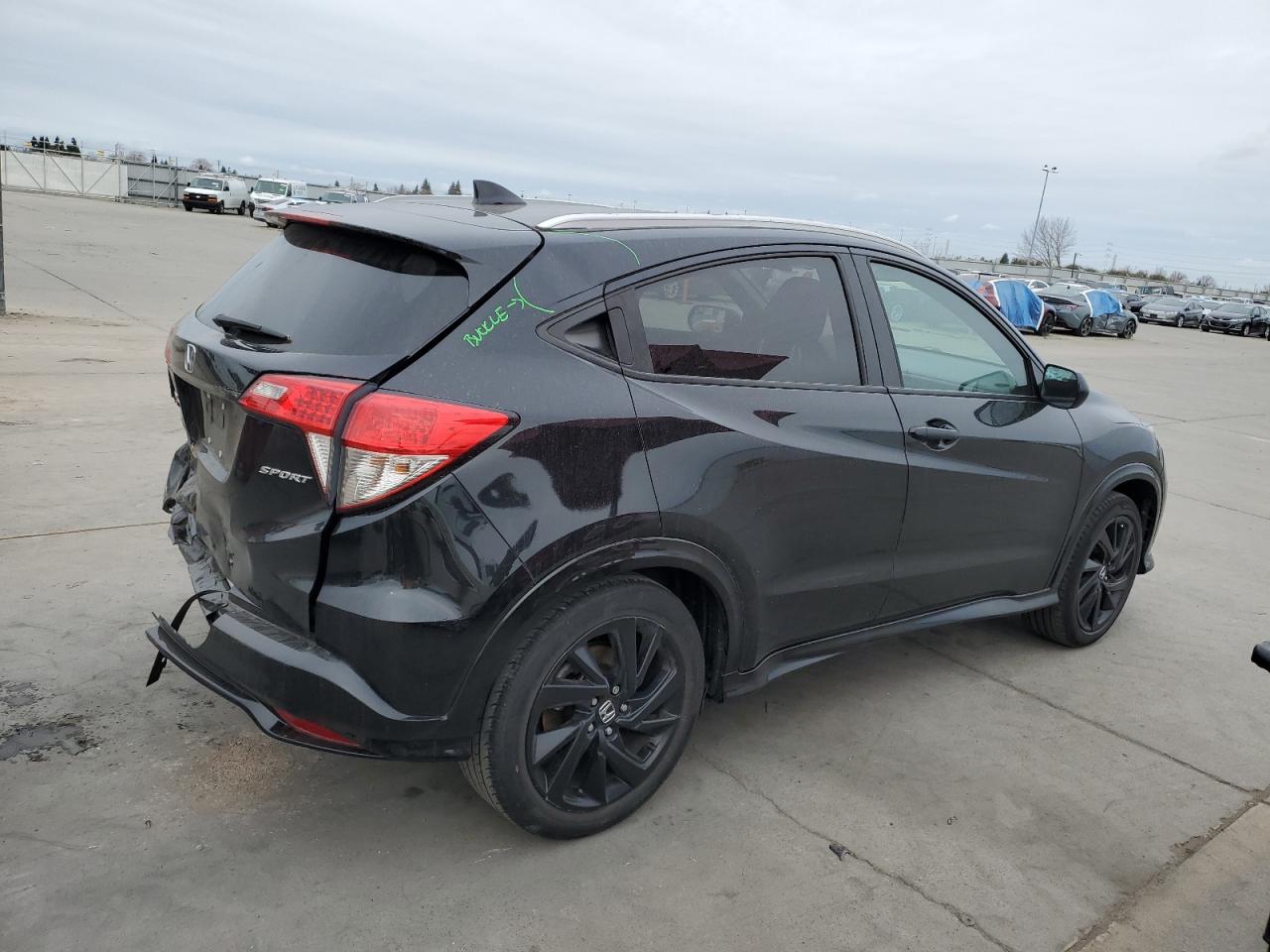 2022 Honda HR-V VIN 3CZRU5H14NM711642 Copart auction photo, rear end damage thumbnail 3