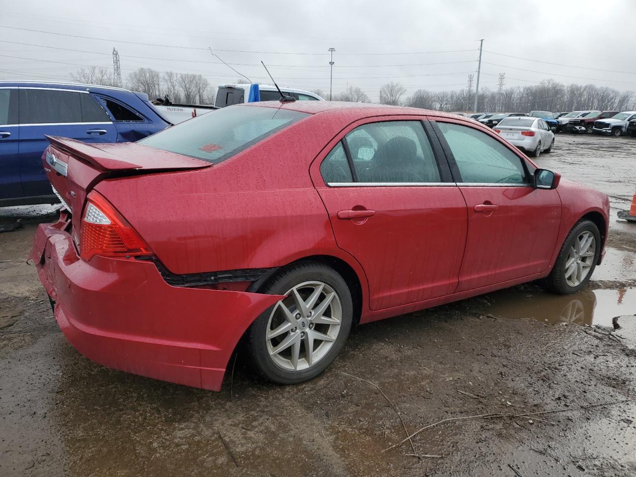2012 Ford Fusion VIN 3FAHP0JG3CR165609 Copart auction photo, rear end damage thumbnail 3