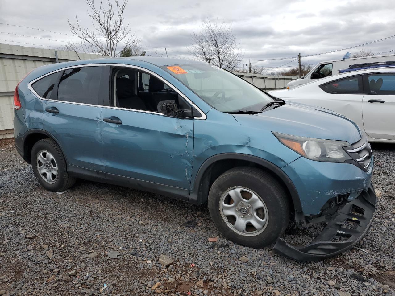 2014 Honda CR-V VIN 5J6RM4H38EL013614 Copart auction photo, rollover damage thumbnail 4