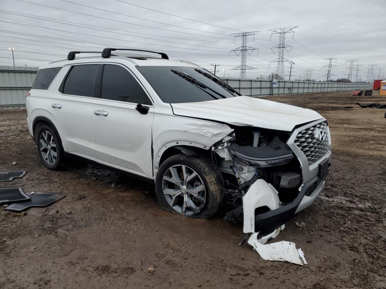 2021 Hyundai Palisade VIN KM8R4DHE8MU242418 Copart auction photo, front end / minor dent/scratches damage thumbnail 4