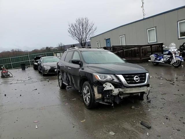 2018 Nissan Pathfinder VIN 5N1DR2MM3JC665647 Copart auction photo, side / front end damage thumbnail 12