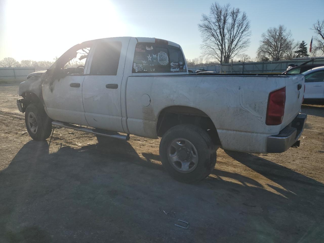 2008 Dodge RAM VIN 3D7KS28A48G216538 Copart auction photo, burn damage thumbnail 2