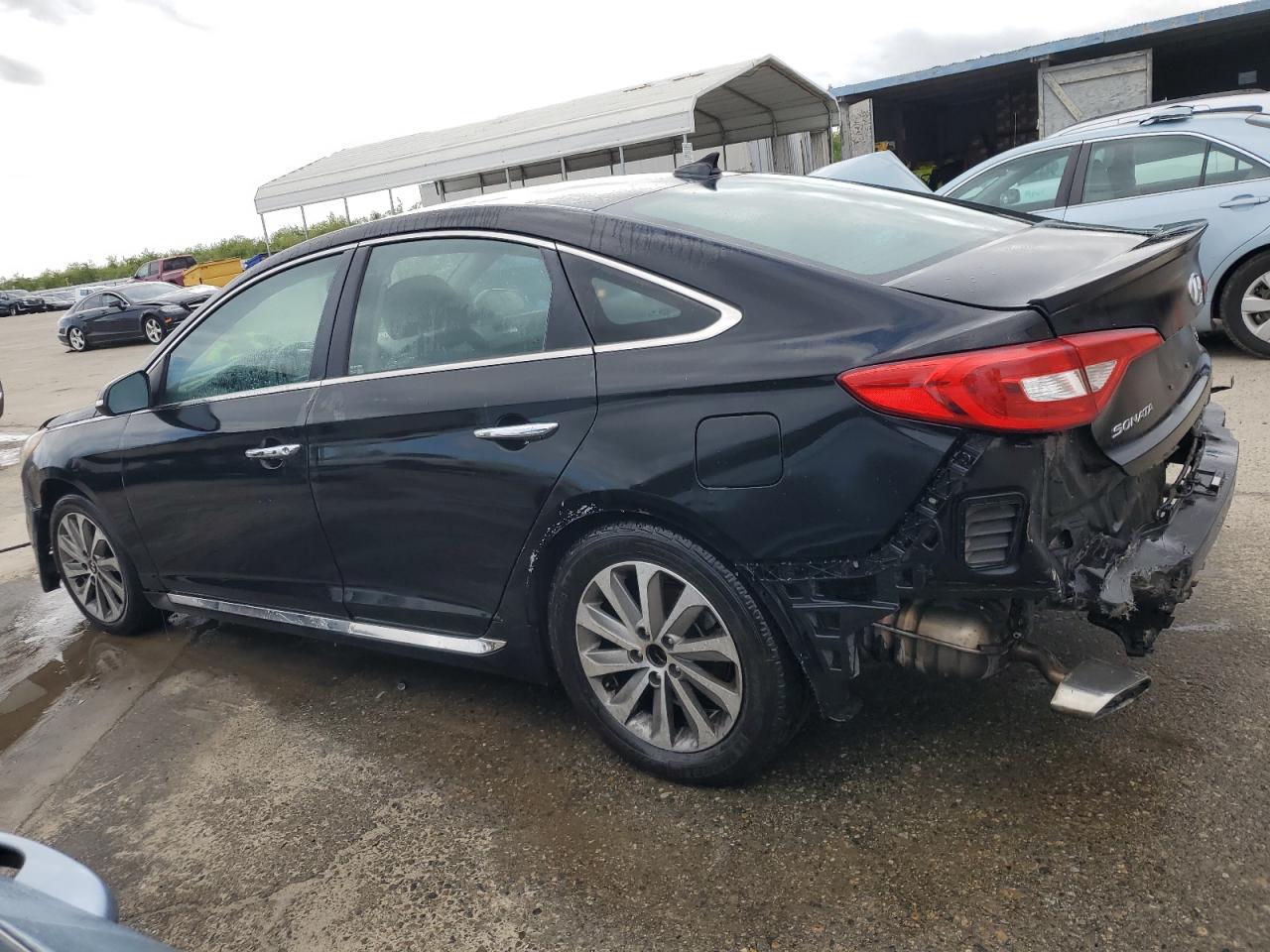 2015 Hyundai Sonata VIN 5NPE34AF3FH107739 Copart auction photo, all over damage thumbnail 2