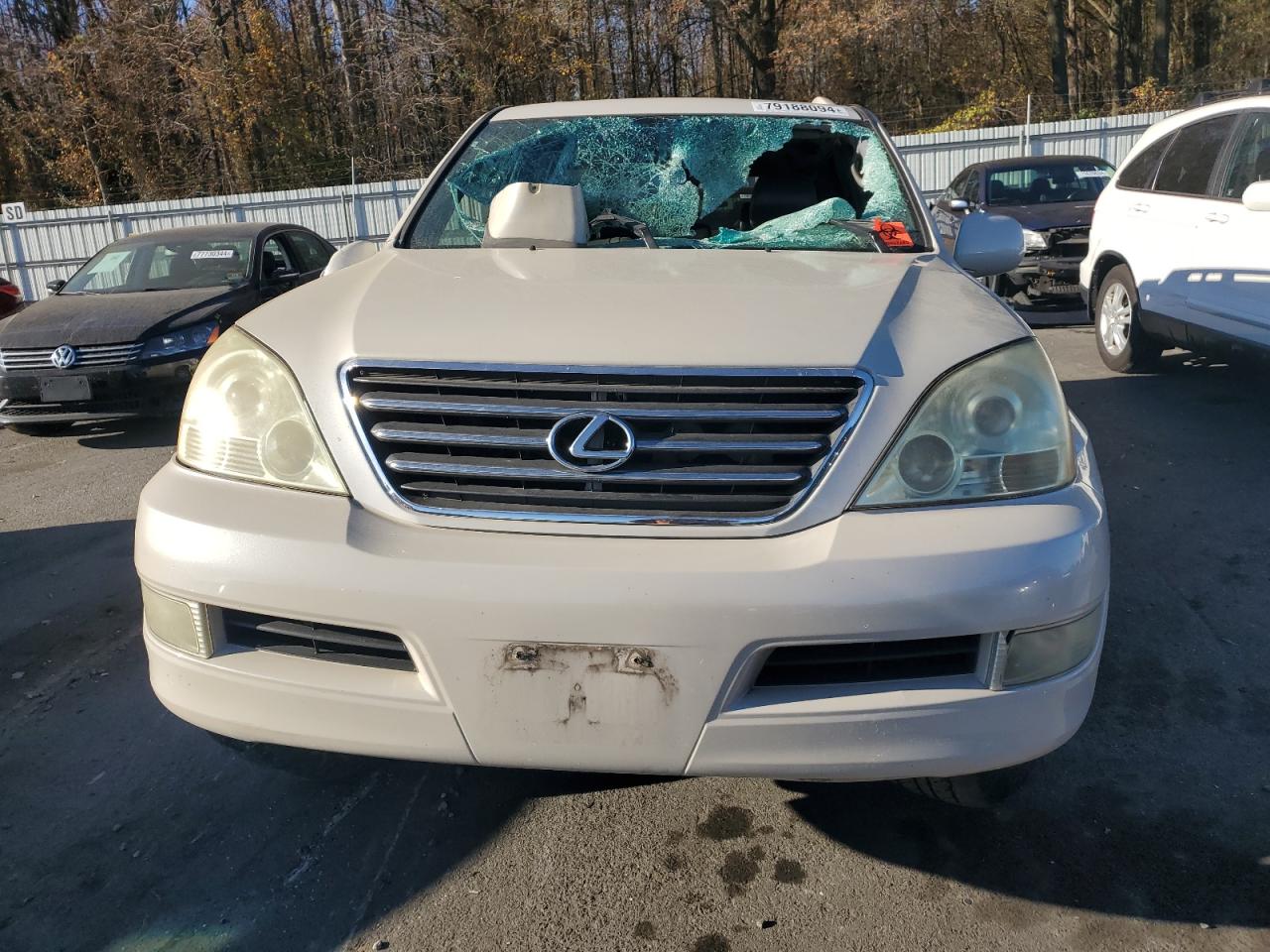 2003 Lexus GX VIN JTJBT20X530010873 Copart auction photo, top/roof / rear end damage thumbnail 5