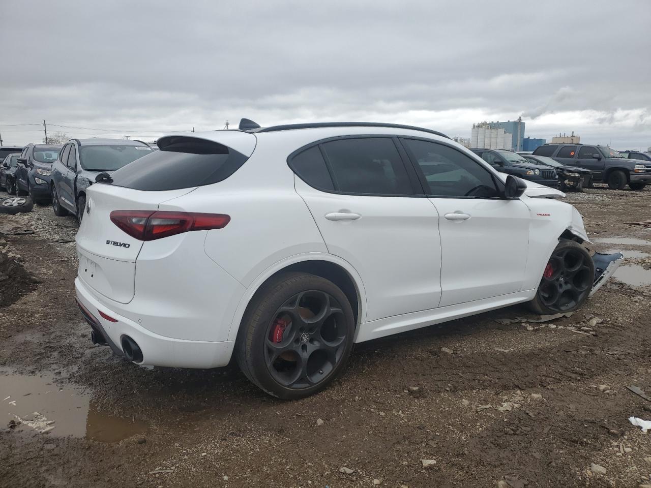 2022 Alfa Romeo Stelvio VIN ZASPAKBN1N7D49271 Copart auction photo, front end damage thumbnail 3