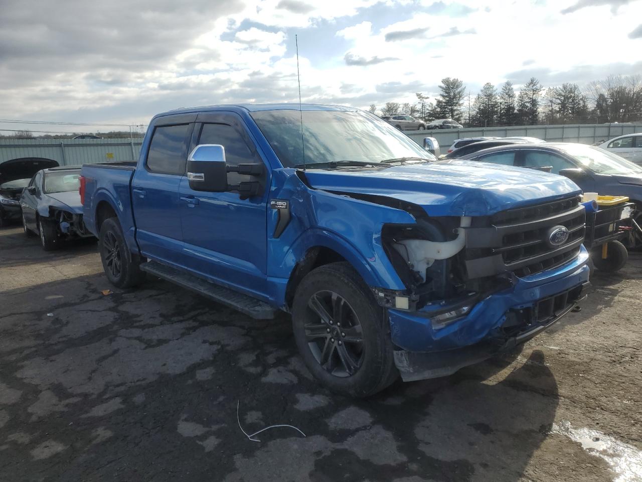 2021 Ford F-150 VIN 1FTFW1E84MFA28500 Copart auction photo, side / front end damage thumbnail 4