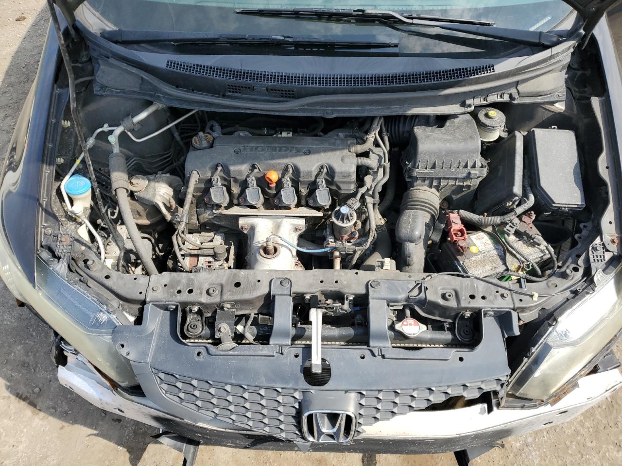 2013 Honda Civic VIN 2HGFG3B5XDH511959 Copart auction photo, front end / rear end damage thumbnail 11