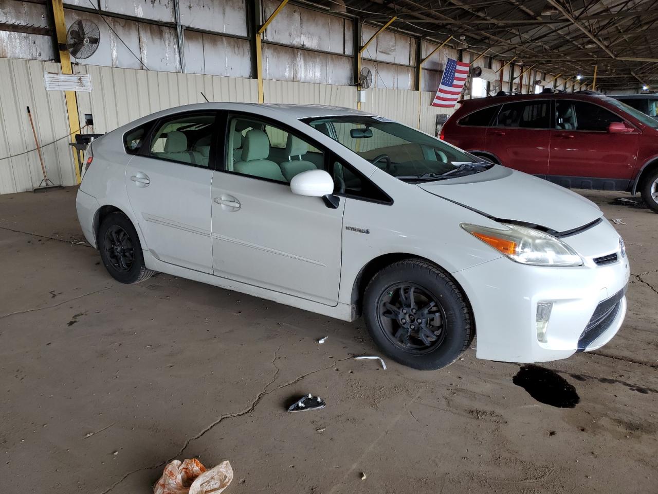 2012 Toyota Prius VIN JTDKN3DU7C5524097 Copart auction photo, rear end / front end damage thumbnail 4