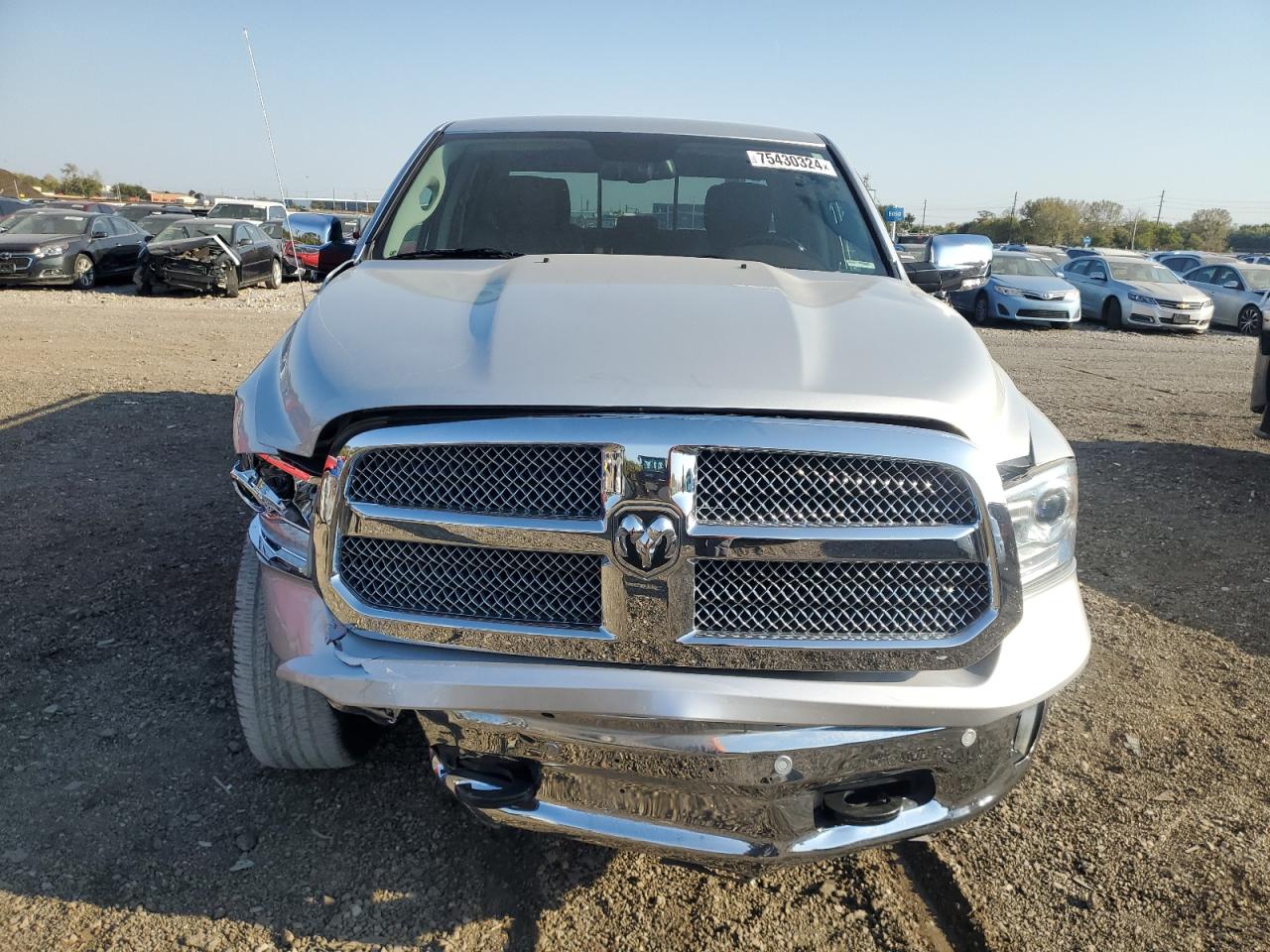 2014 RAM 1500 VIN 1C6RR7WTXES383374 Copart auction photo, front end damage thumbnail 5