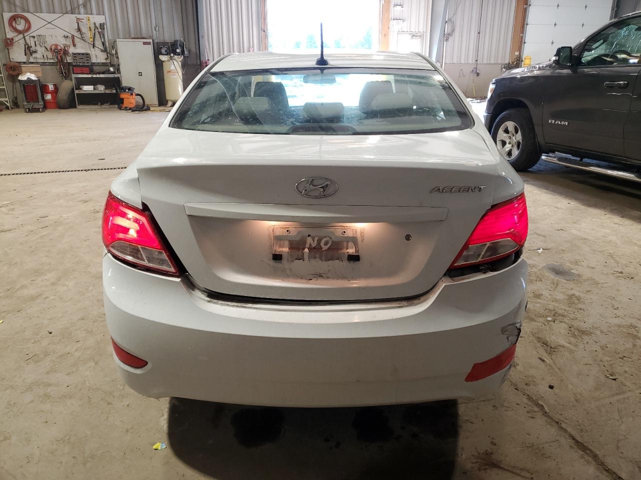 2017 Hyundai Accent VIN KMHCT4AE2HU375619 Copart auction photo, rear end damage thumbnail 6