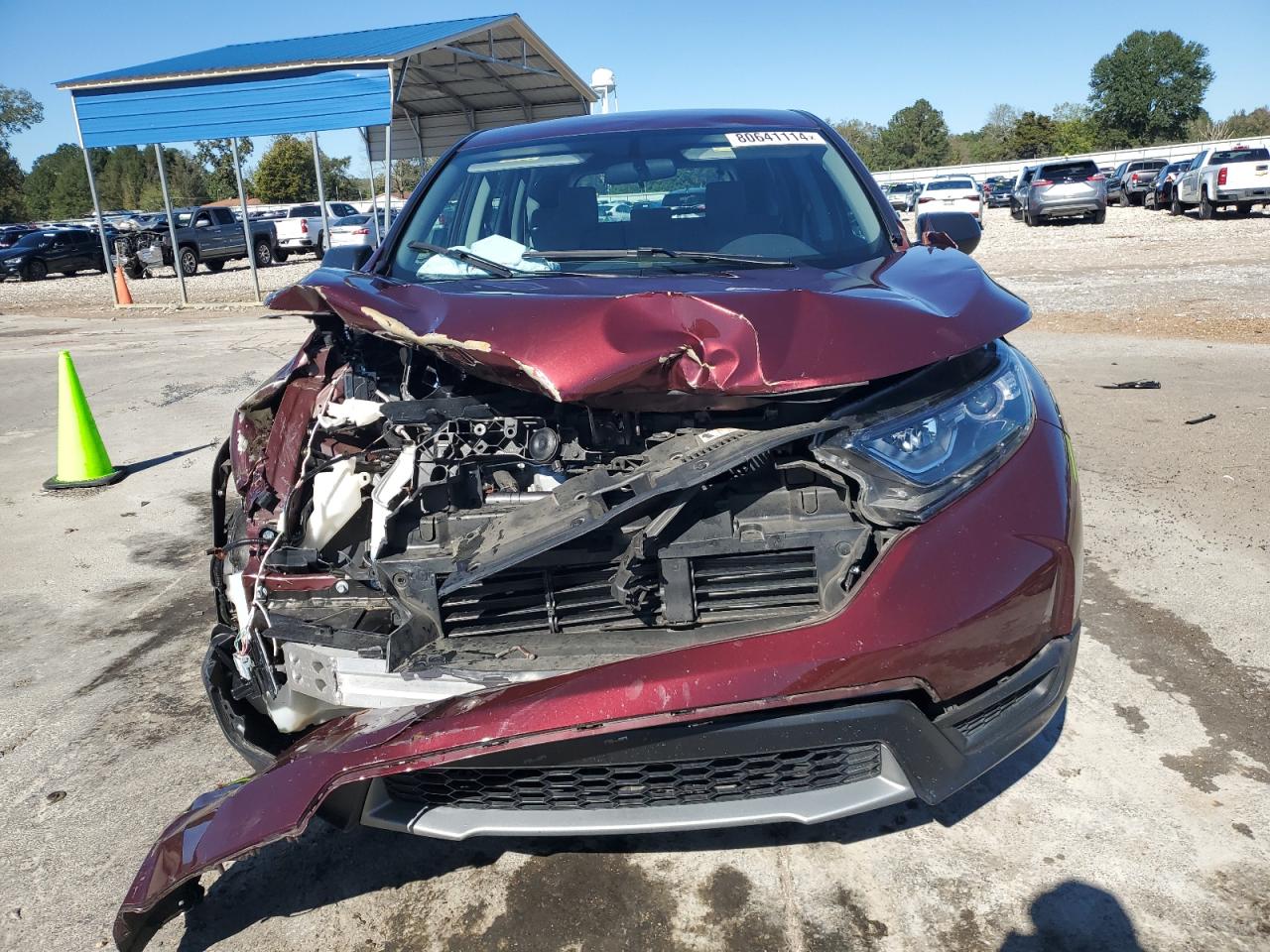 2019 Honda CR-V VIN 2HKRW5H33KH415501 Copart auction photo, front end / minor dent/scratches damage thumbnail 5