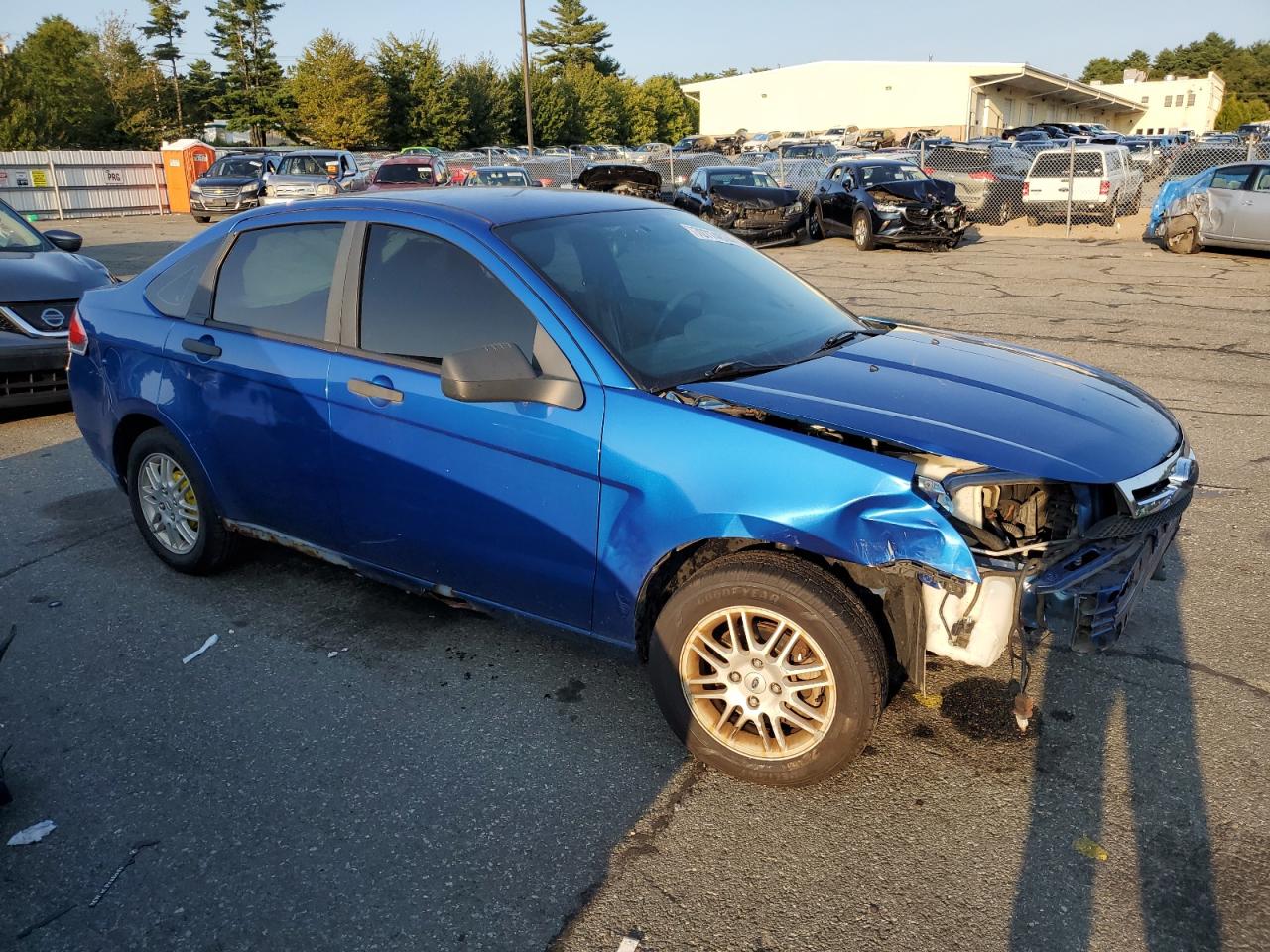 2010 Ford Focus VIN 1FAHP3FN4AW185130 Copart auction photo, front end / side damage thumbnail 4