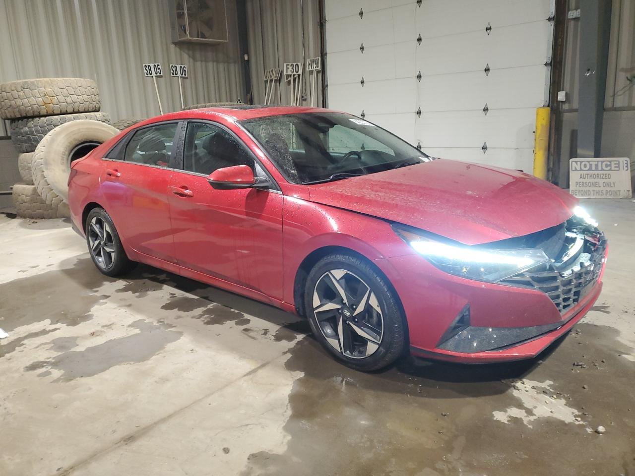 2021 Hyundai Elantra VIN 5NPLN4AG1MH043918 Copart auction photo, rear end / front end damage thumbnail 4