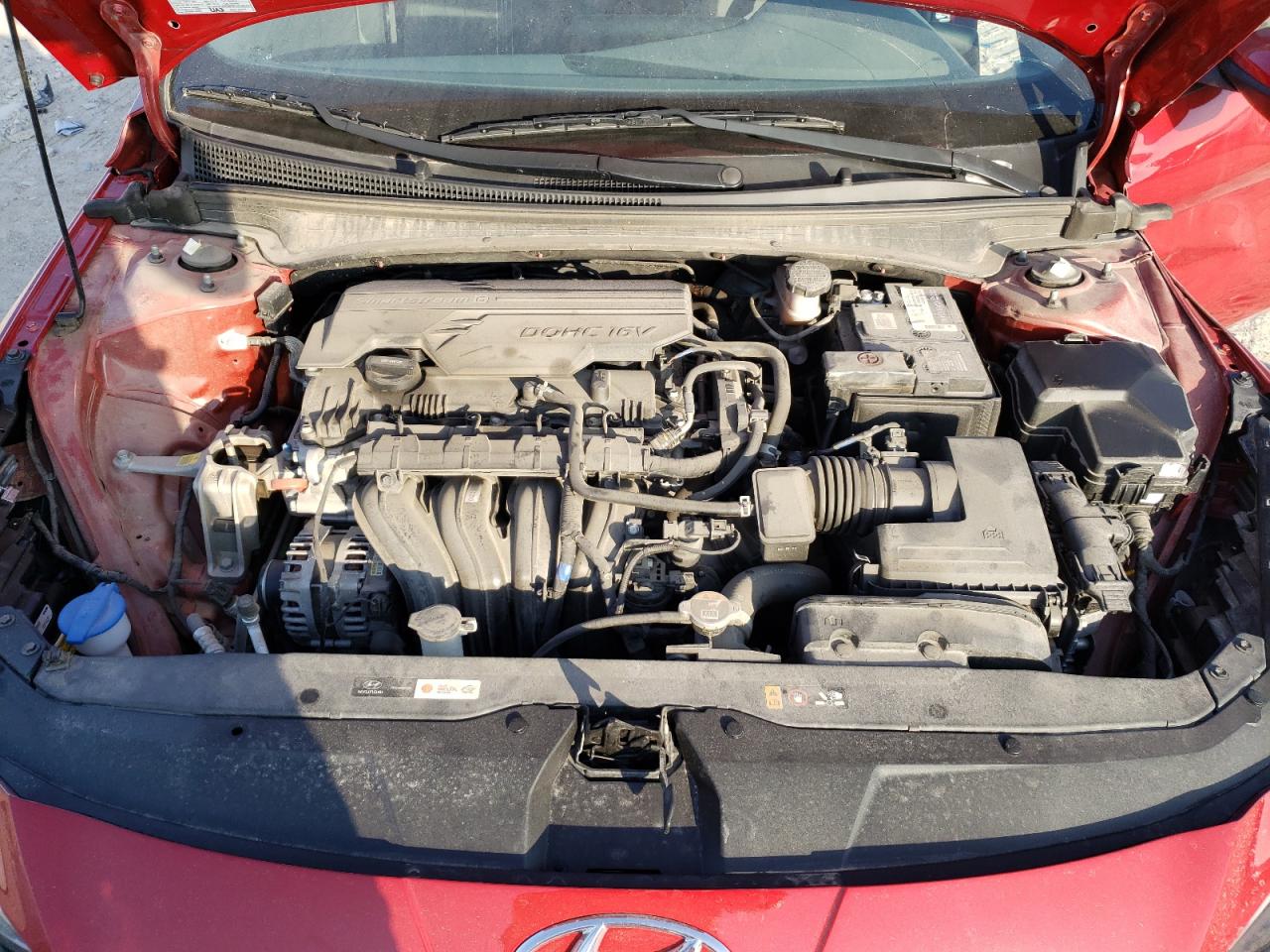 2022 Hyundai Elantra VIN KMHLM4AG3NU330750 Copart auction photo, side / front end damage thumbnail 11