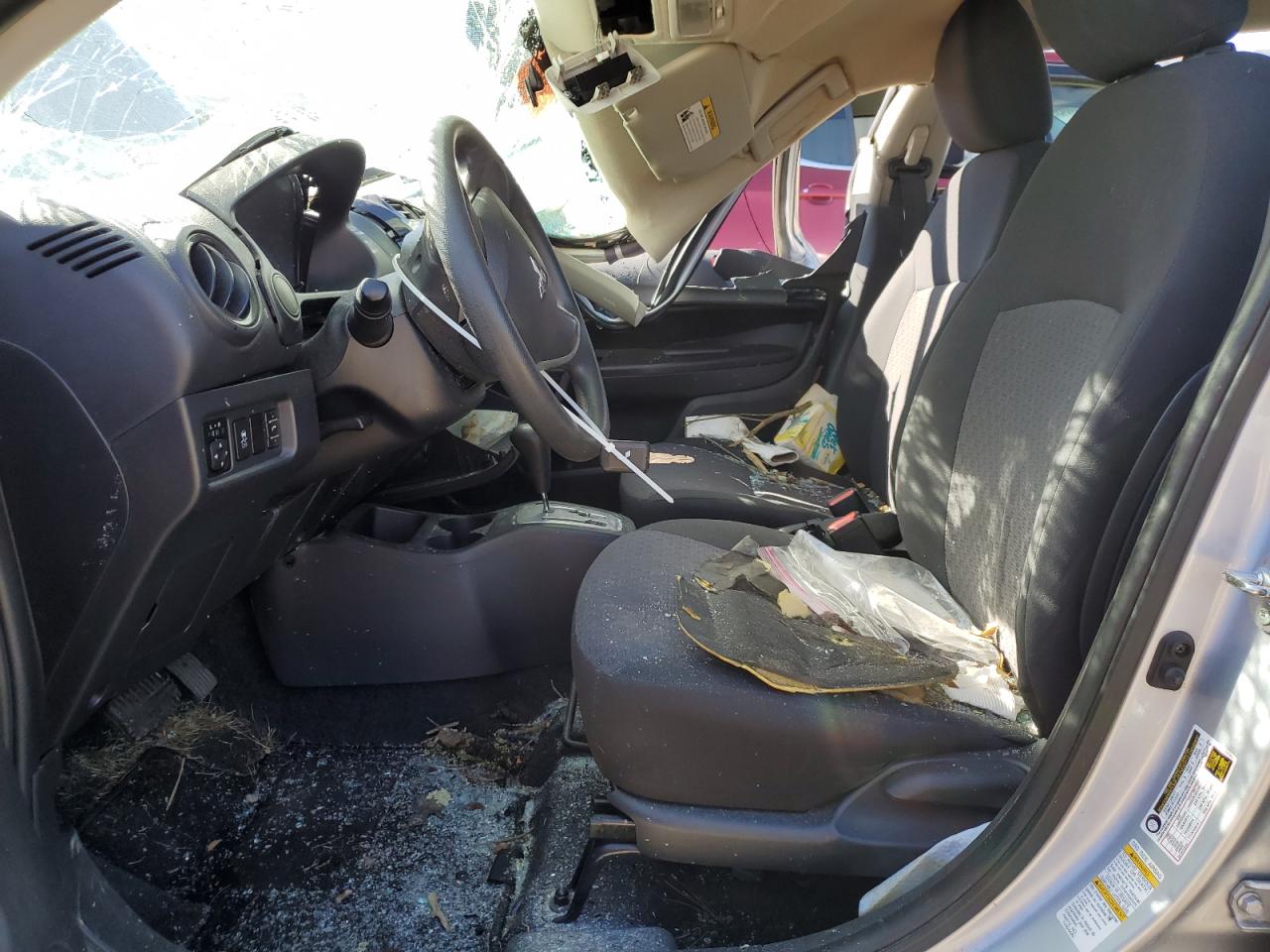2017 Mitsubishi Mirage VIN ML32A3HJ8HH009470 Copart auction photo, all over damage thumbnail 7