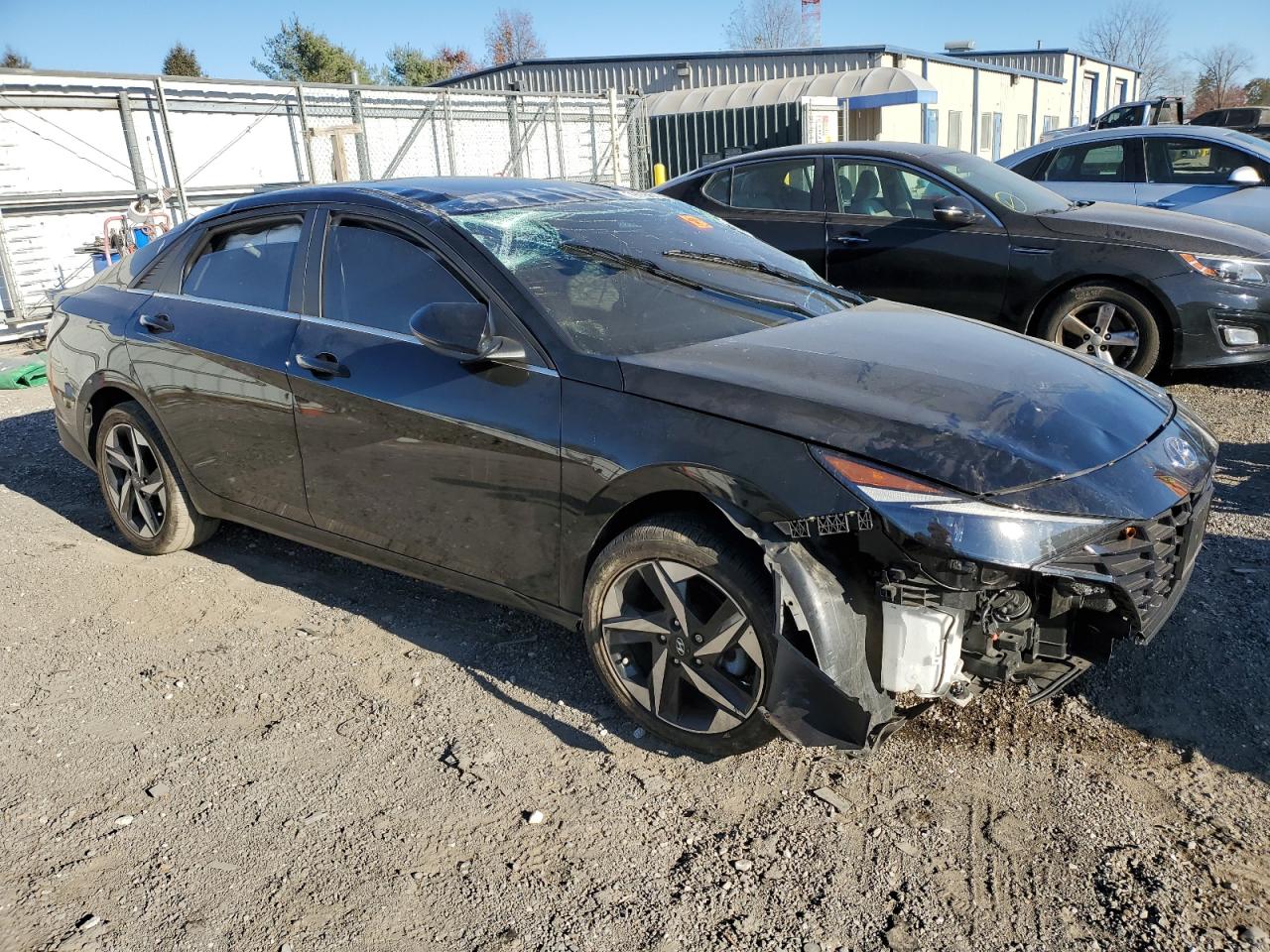 2022 Hyundai Elantra VIN KMHLN4AJ1NU015583 Copart auction photo, all over damage thumbnail 4