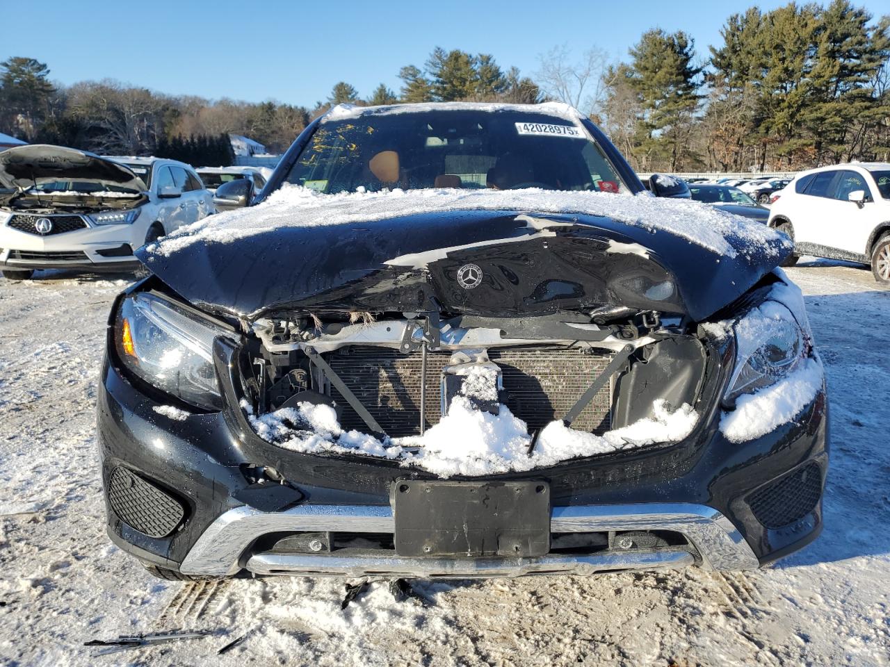 2019 Mercedes-Benz GLC VIN WDC0G4KB8KV169412 Copart auction photo, front end damage thumbnail 5
