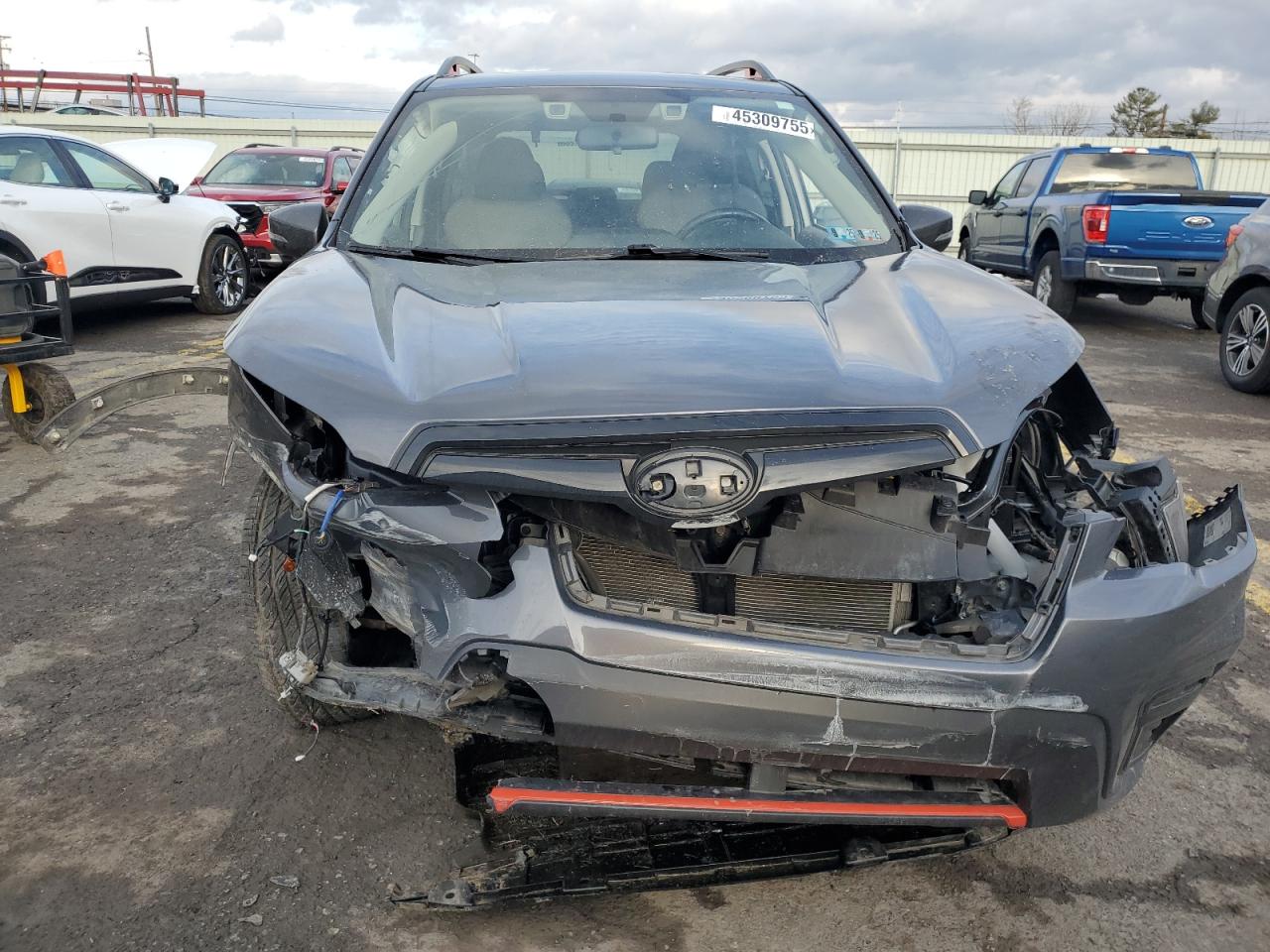 2021 Subaru Forester VIN JF2SKARCXMH403594 Copart auction photo, front end / rear end damage thumbnail 5