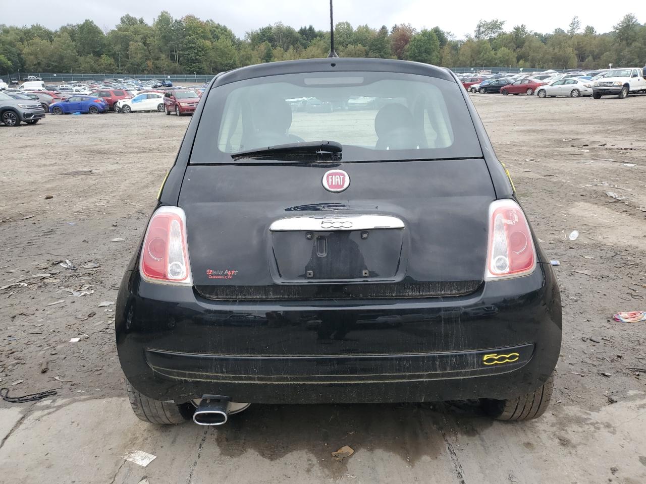 2015 Fiat 500 VIN 3C3CFFAR3FT607733 Copart auction photo, front end damage thumbnail 6
