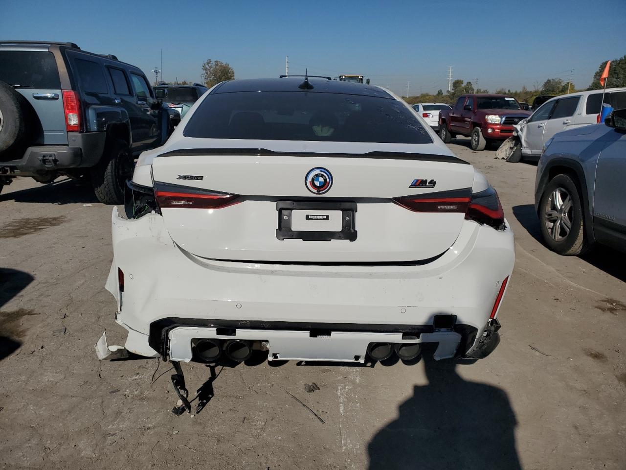 2023 BMW M4 VIN WBS43AZ07PCM54670 Copart auction photo, front end / rear end damage thumbnail 6