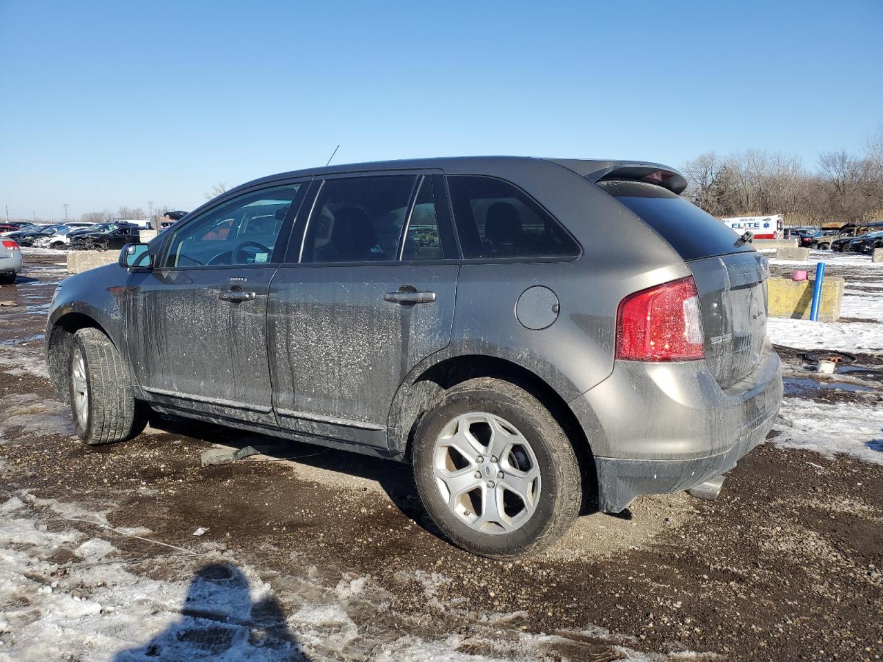 2014 Ford Edge VIN 2FMDK3JC5EBA37018 Copart auction photo, side damage thumbnail 2
