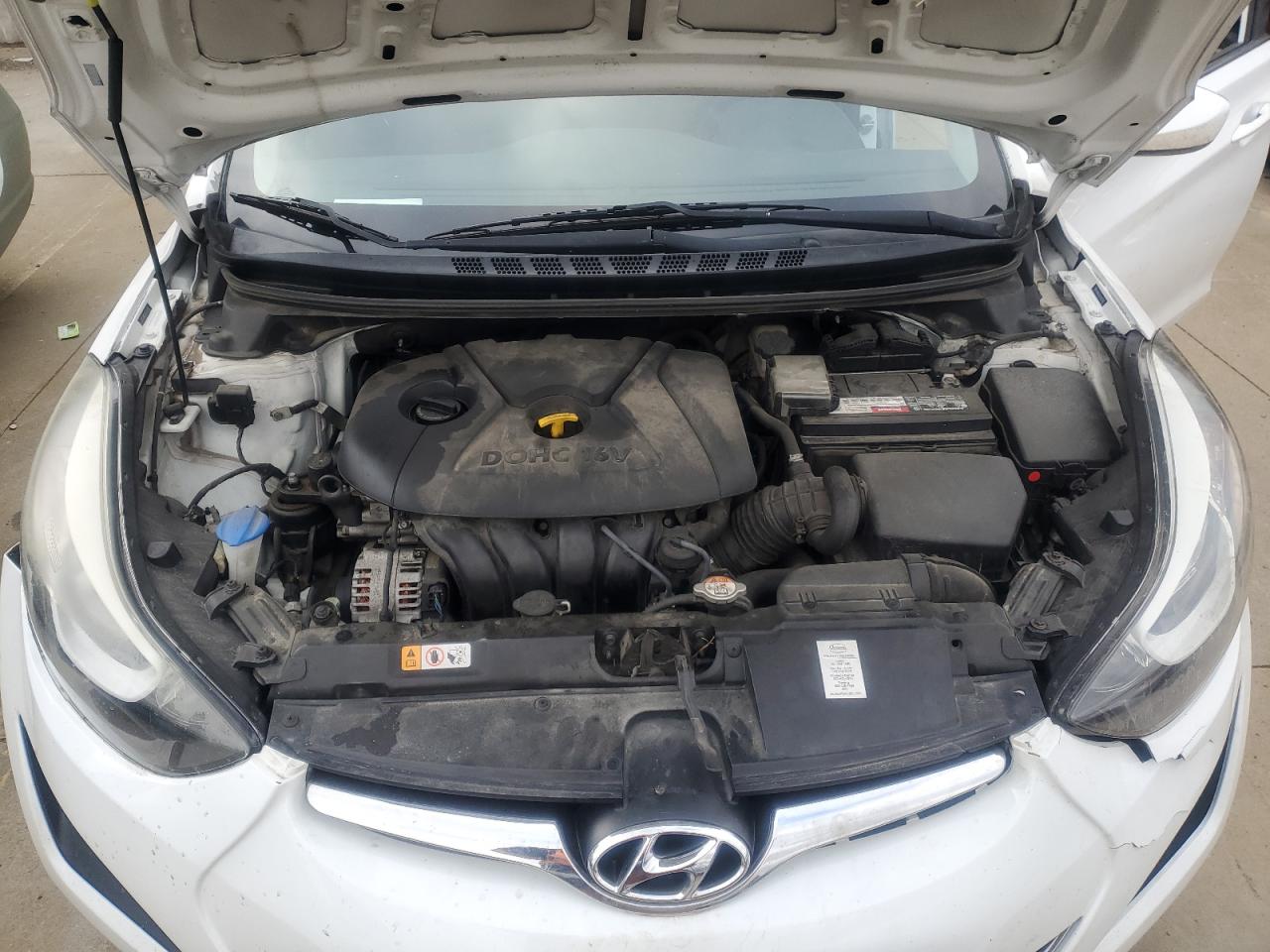 2016 Hyundai Elantra VIN 5NPDH4AE0GH745792 Copart auction photo, rear end damage thumbnail 11