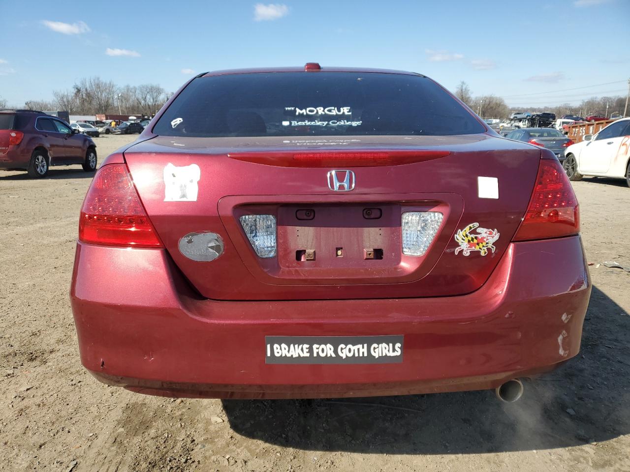 2006 Honda Accord VIN 1HGCM56896A079491 Copart auction photo, front end damage thumbnail 6
