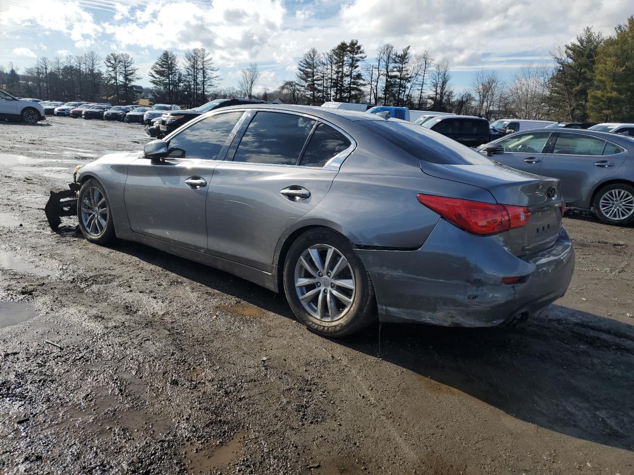 2016 Infiniti Q50 VIN JN1EV7AP2GM304111 Copart auction photo, front end / rear end damage thumbnail 2
