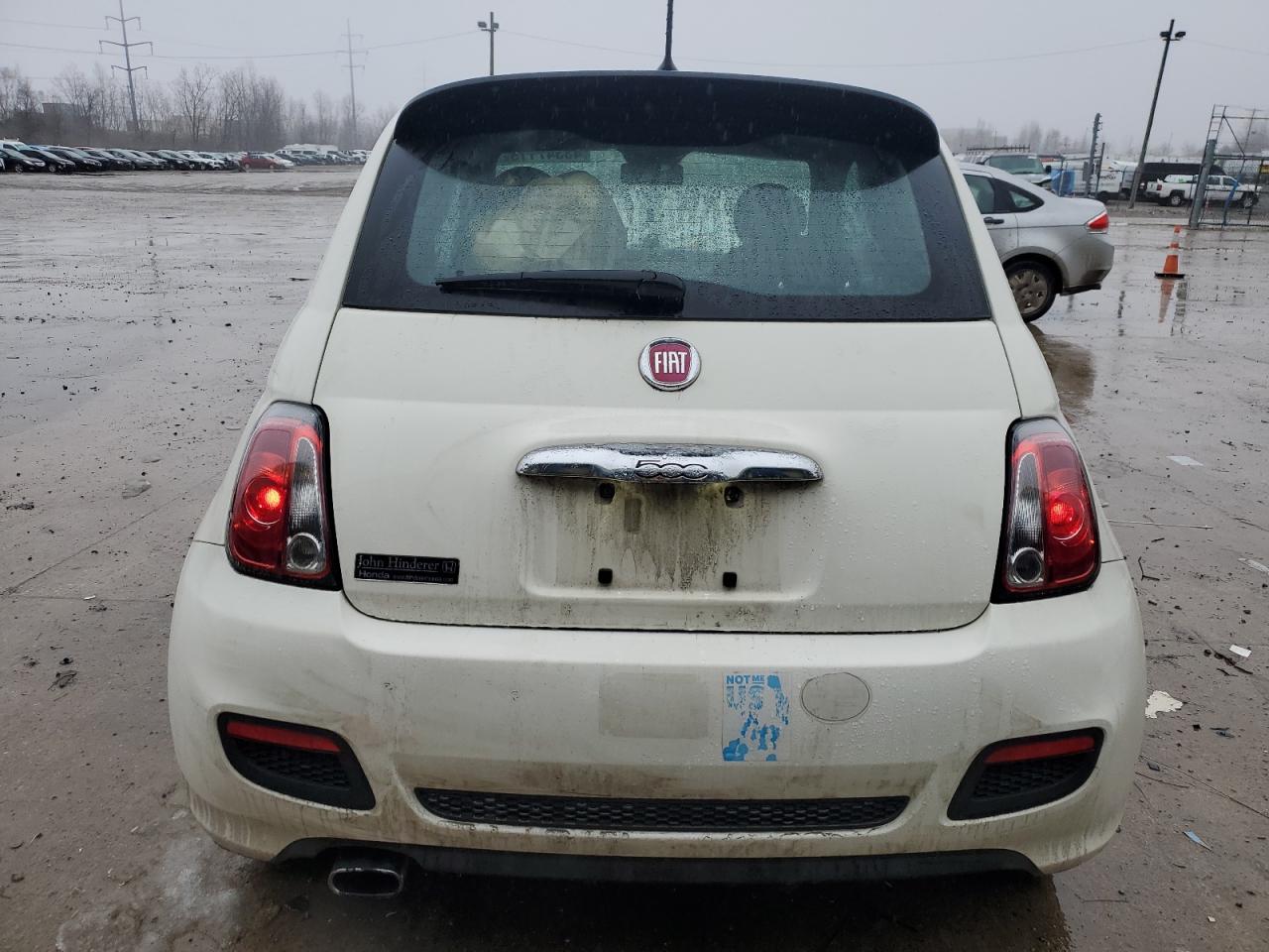 2013 Fiat 500 VIN 3C3CFFBR5DT747911 Copart auction photo, mechanical damage thumbnail 6